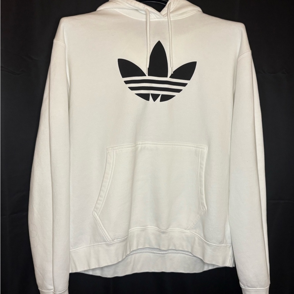 Adidas Originals Trefoil Hoodie (White/Black Logo)
